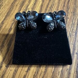Black Butterfly Earrings